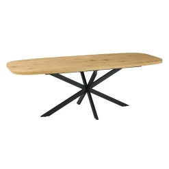 Spisebord HOME4YOU Ramona 180/220x90x75 cm Lyst tre
