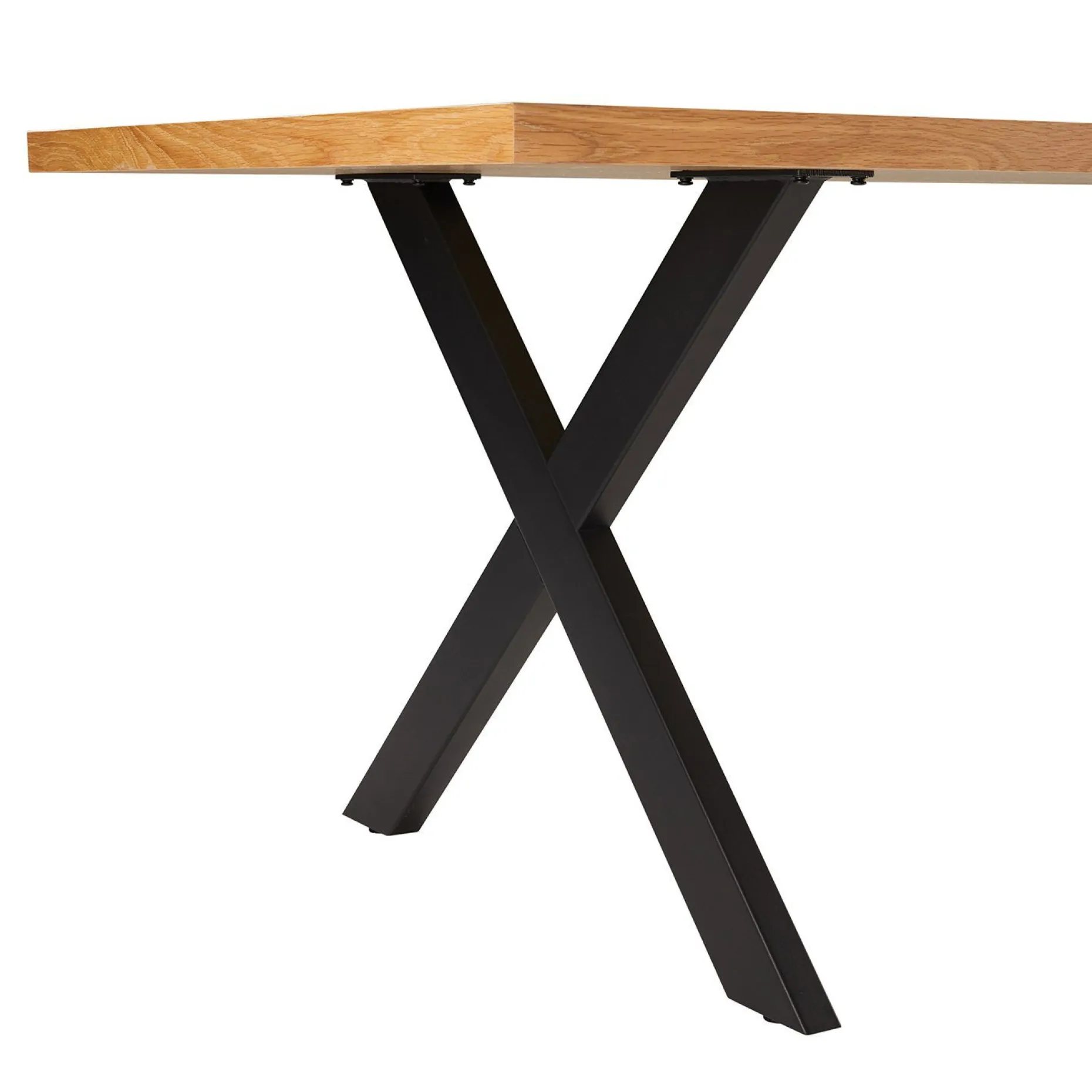 Spisebord HOME4YOU Rowan 200x90x75 cm Fiskebensmønstret eik