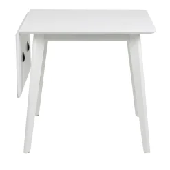 Spisebord HOME4YOU Roxby 80/120x80x76 cm Hvit
