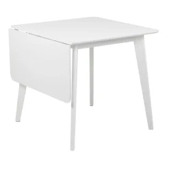 Spisebord HOME4YOU Roxby 80/120x80x76 cm Hvit
