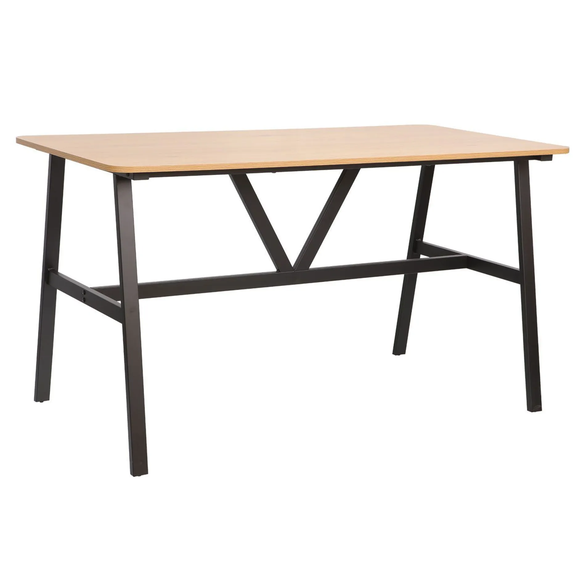 Spisebord HOME4YOU Svea 140x70x76 cm Ask/Svart