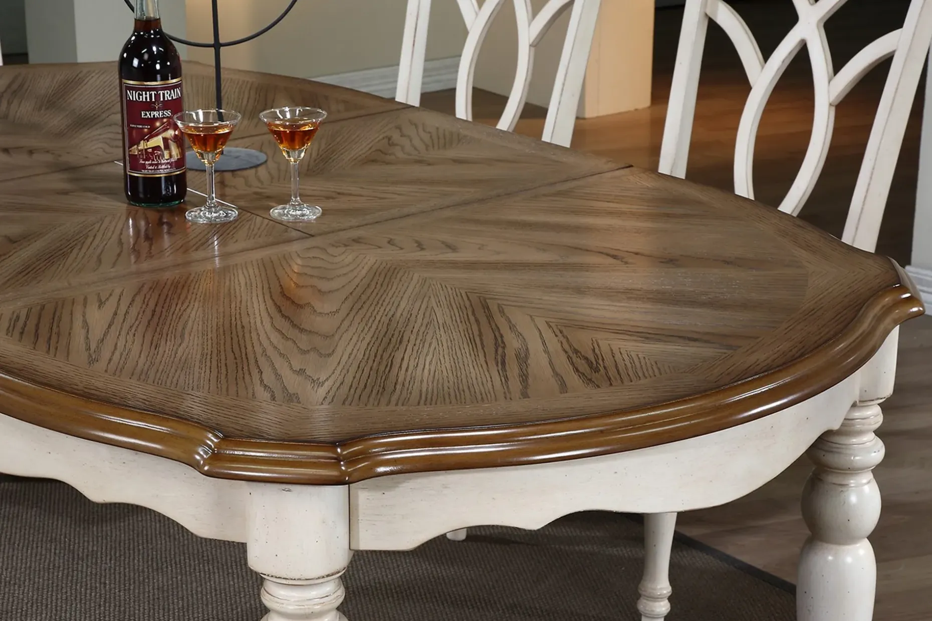 Spisebord LILY 1065x137 / 182xH76cm Forlengningsbar
