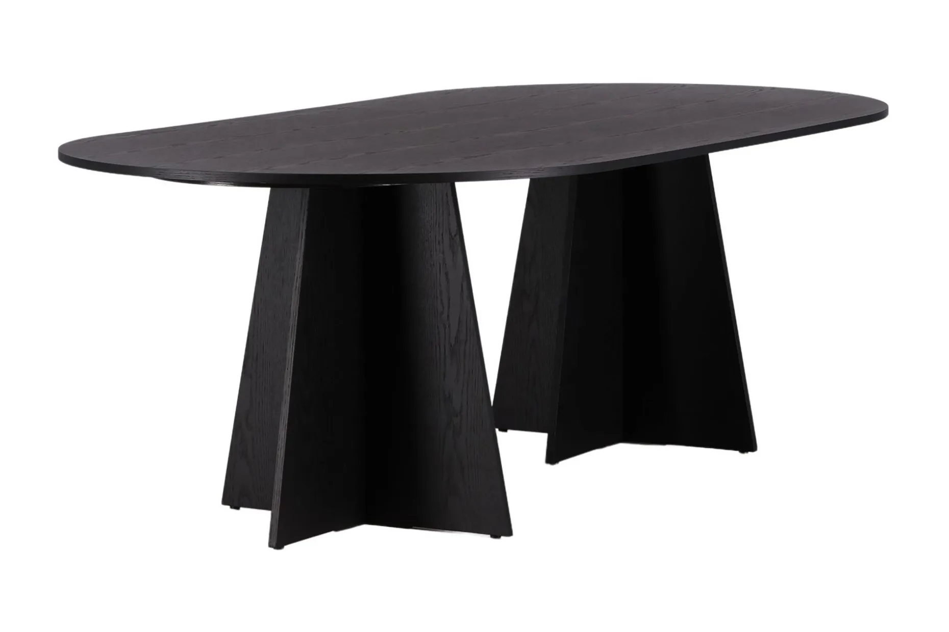 Spisebord Venture Home Bootcut spisebord 230x115x75 cm ovalt Black