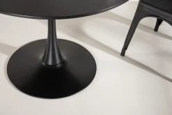 Spisebord Venture Home Glade spisebord 100x74 cm rundt Black