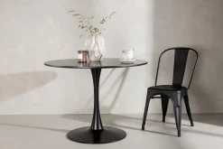 Spisebord Venture Home Glade spisebord 100x74 cm rundt Black
