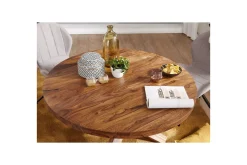 Spisebord Wohnling Rund 120 cm heltre landlig stil Rosentre