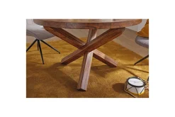 Spisebord Wohnling Rund 120 cm heltre landlig stil Rosentre