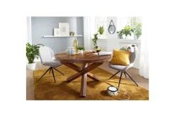 Spisebord Wohnling Rund 120 cm heltre landlig stil Rosentre