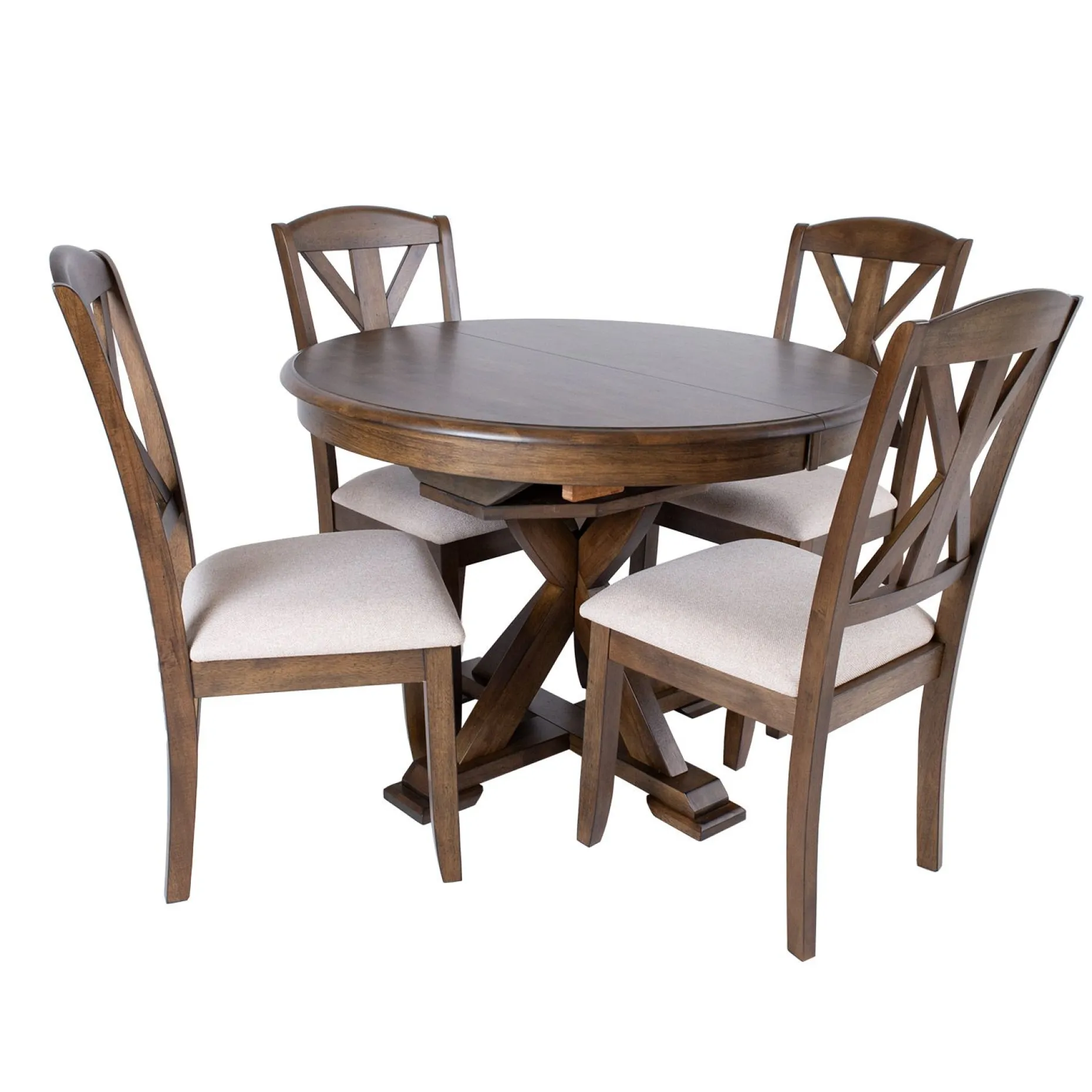 Spisegruppe HOME4YOU James bord og 6 stoler