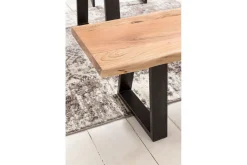 Spisestuebenk Wohnling Heltre tre kant med metallben landstil Uten ryggstøtte, 160 cm