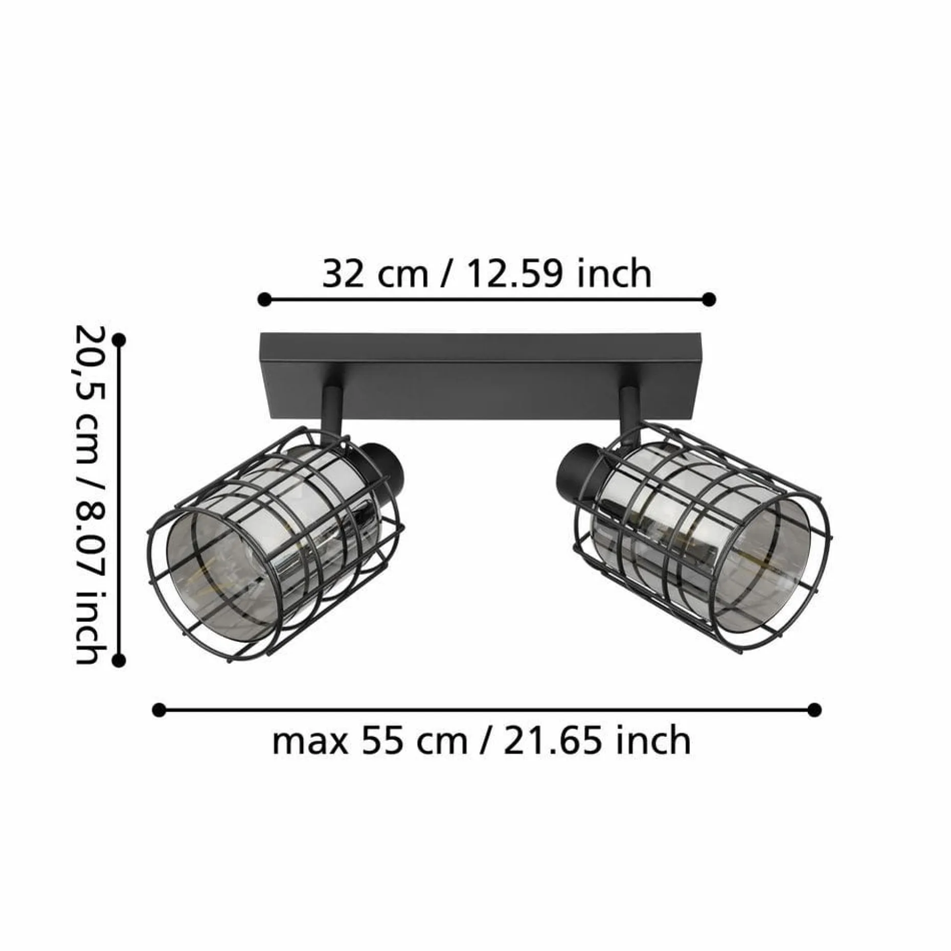 Spotlight Consaca med 2 lamper
