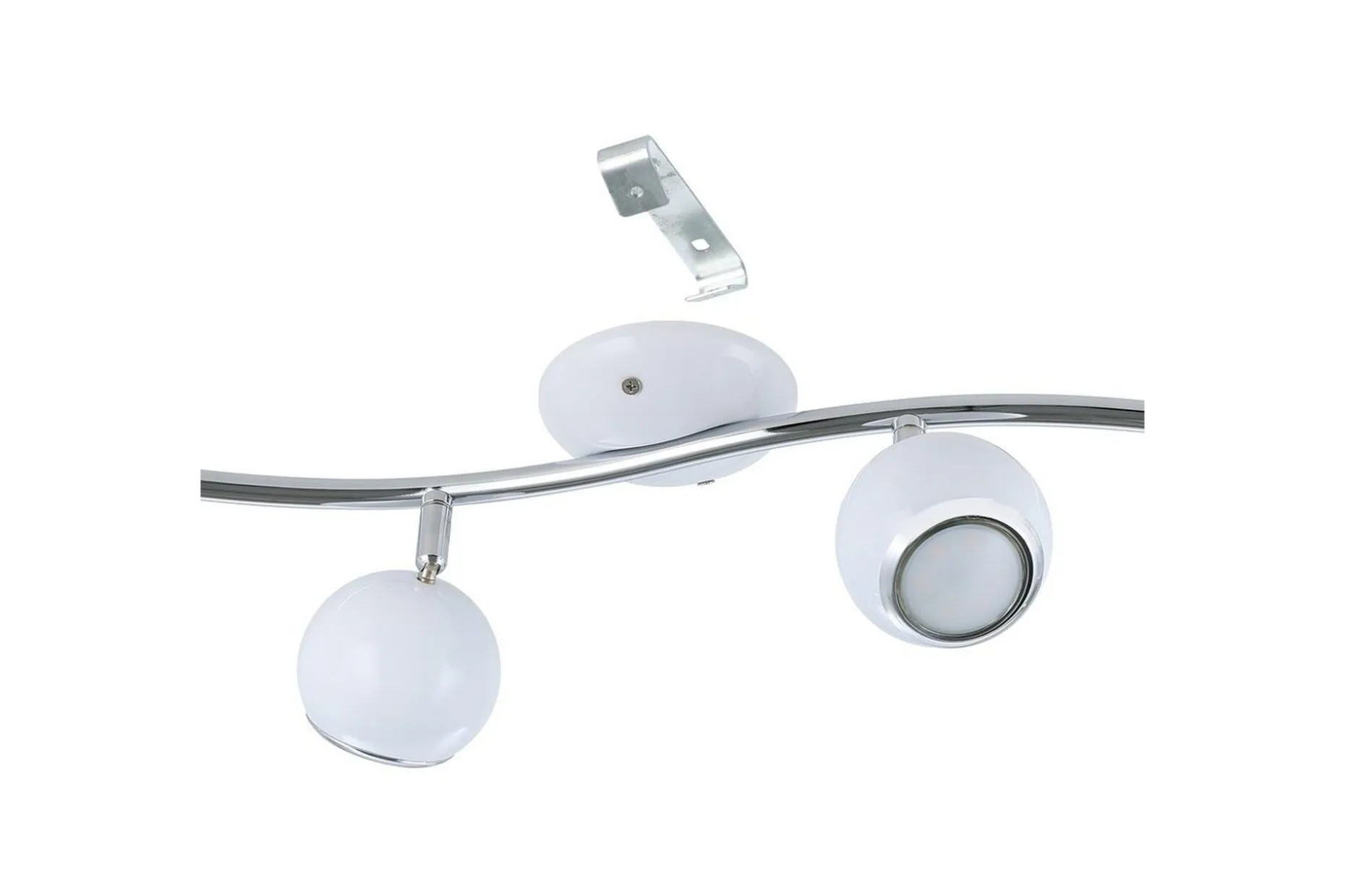 Spotlight Eglo Bimeda med 4 Lamper Hvit, Krom