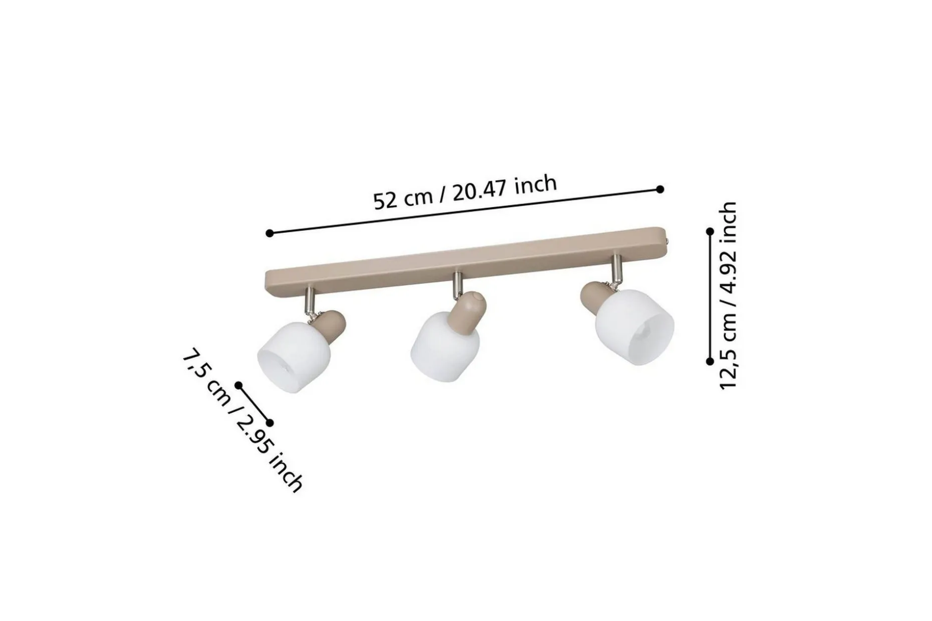 Spotlight Eglo Corato med 3 Lamper