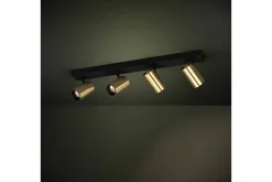 Spotlight Eglo Cumaribo Svart/Messing 4 Lamper