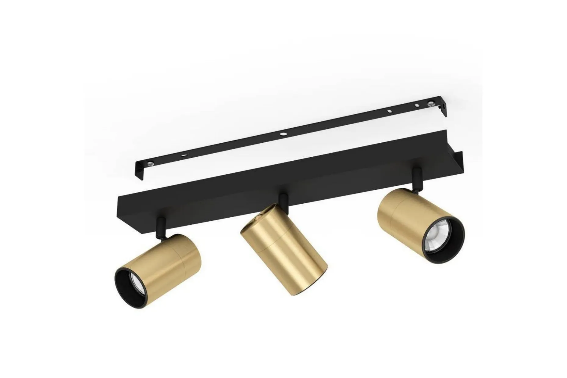 Spotlight Eglo Cumaribo Svart/Messing 3 lamper