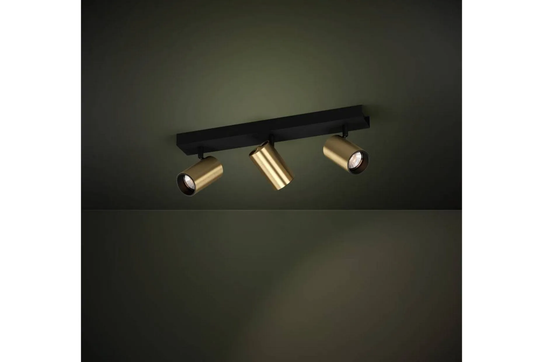 Spotlight Eglo Cumaribo Svart/Messing 3 lamper