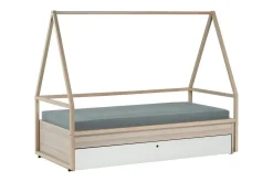 Spot Seng 90x200 cm Tre / Natur / Hvit