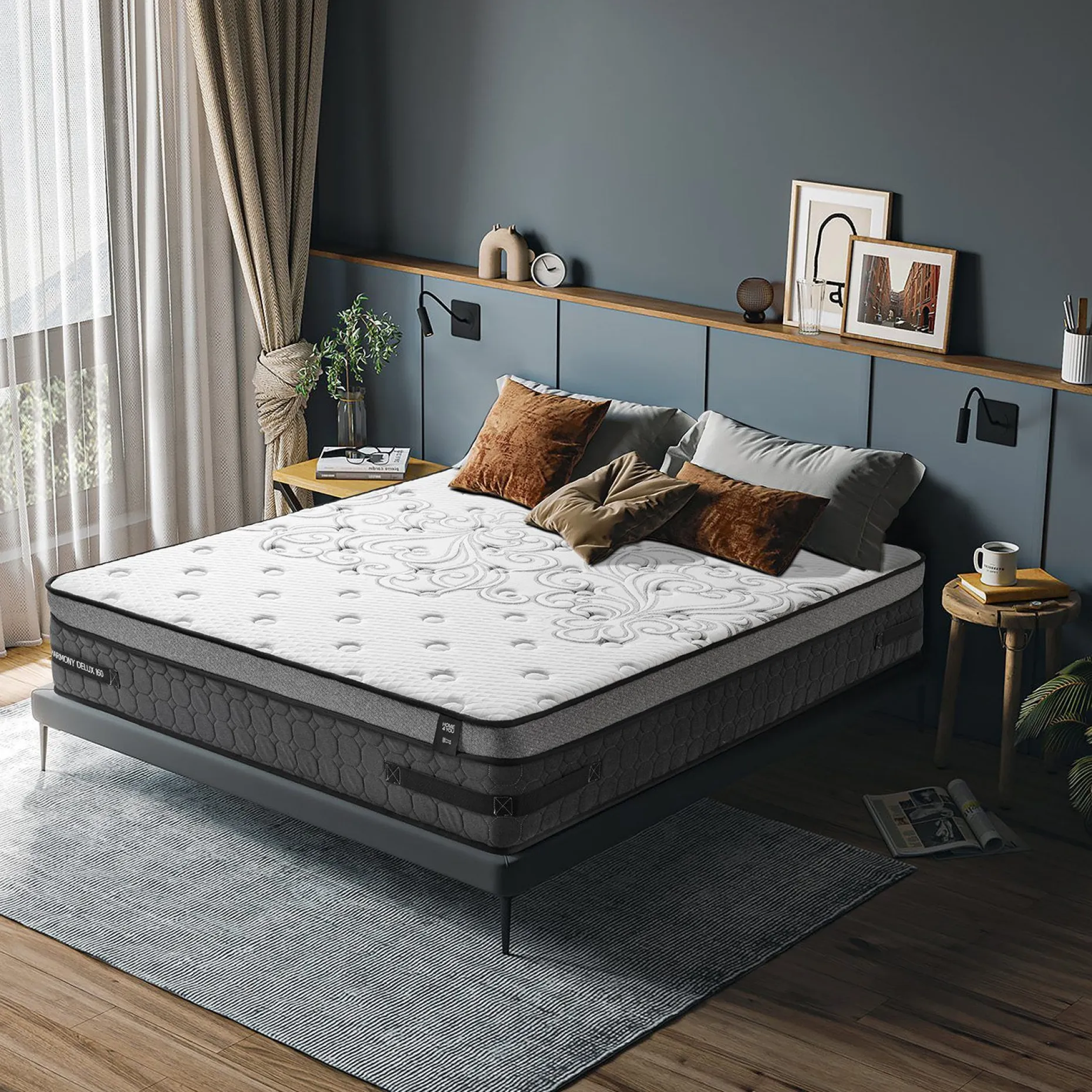 Springmadrass HOME4YOU Harmony Delux 180x200x30 cm
