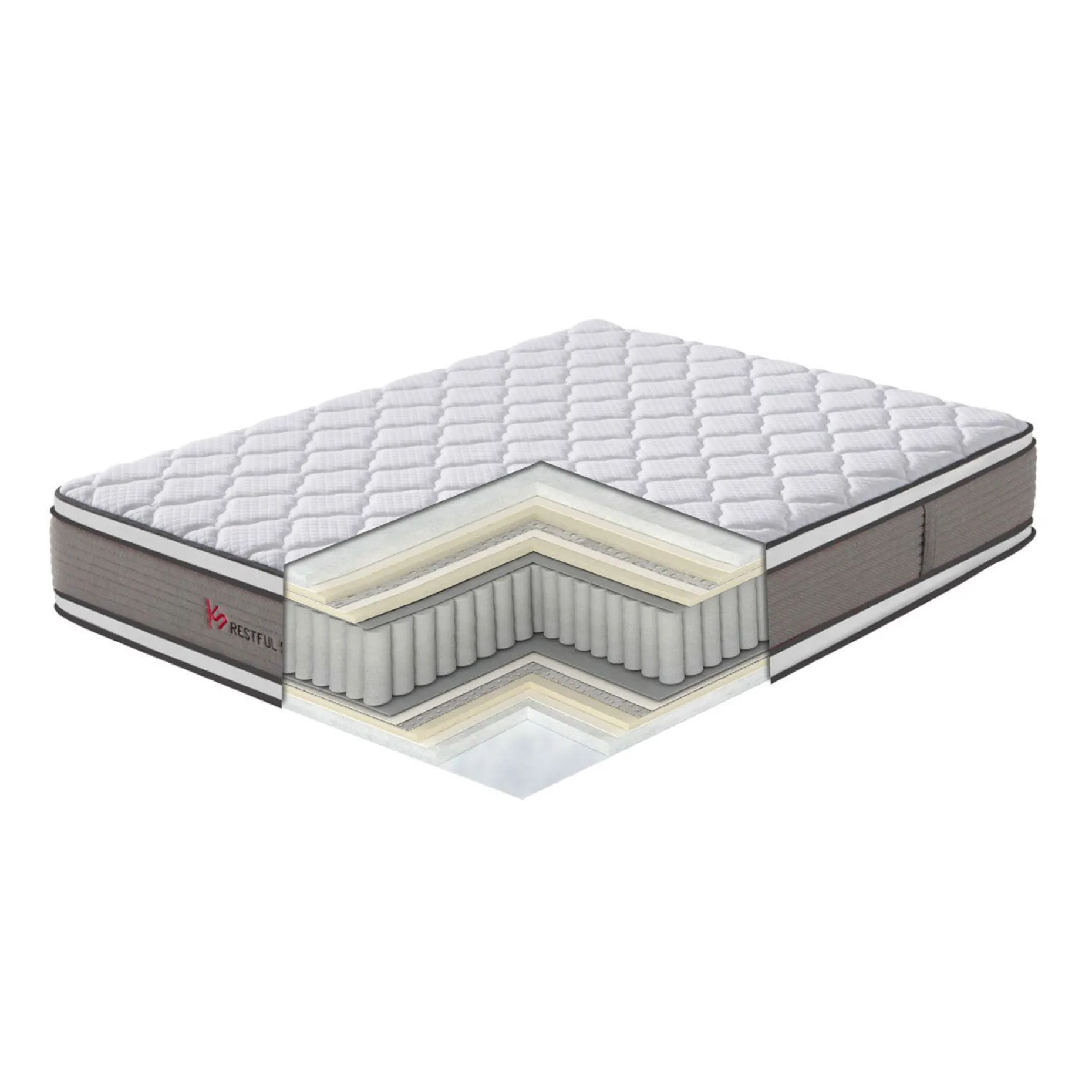 Springmadrass HOME4YOU Harmony Duo Bliss 160x200x28 cm vendbar