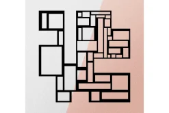 Squares Metal Decor Veggdekor