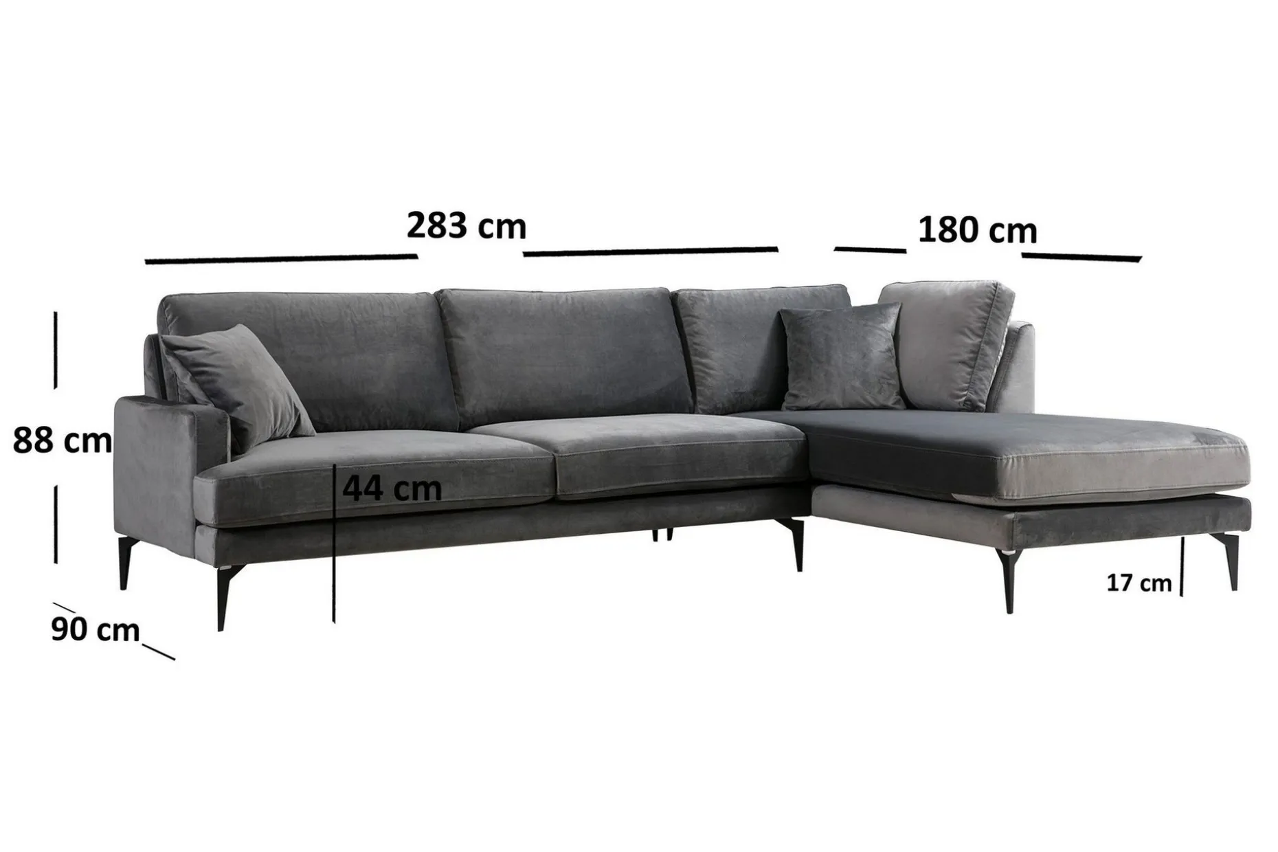 Stacker Hjørnesofa med Divan Høyre