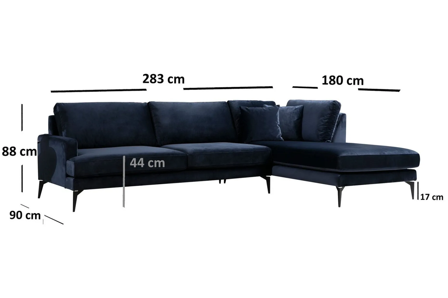 Stacker Hjørnesofa med Divan Høyre