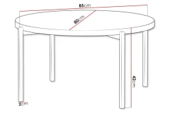 Staffin Soffbord Black