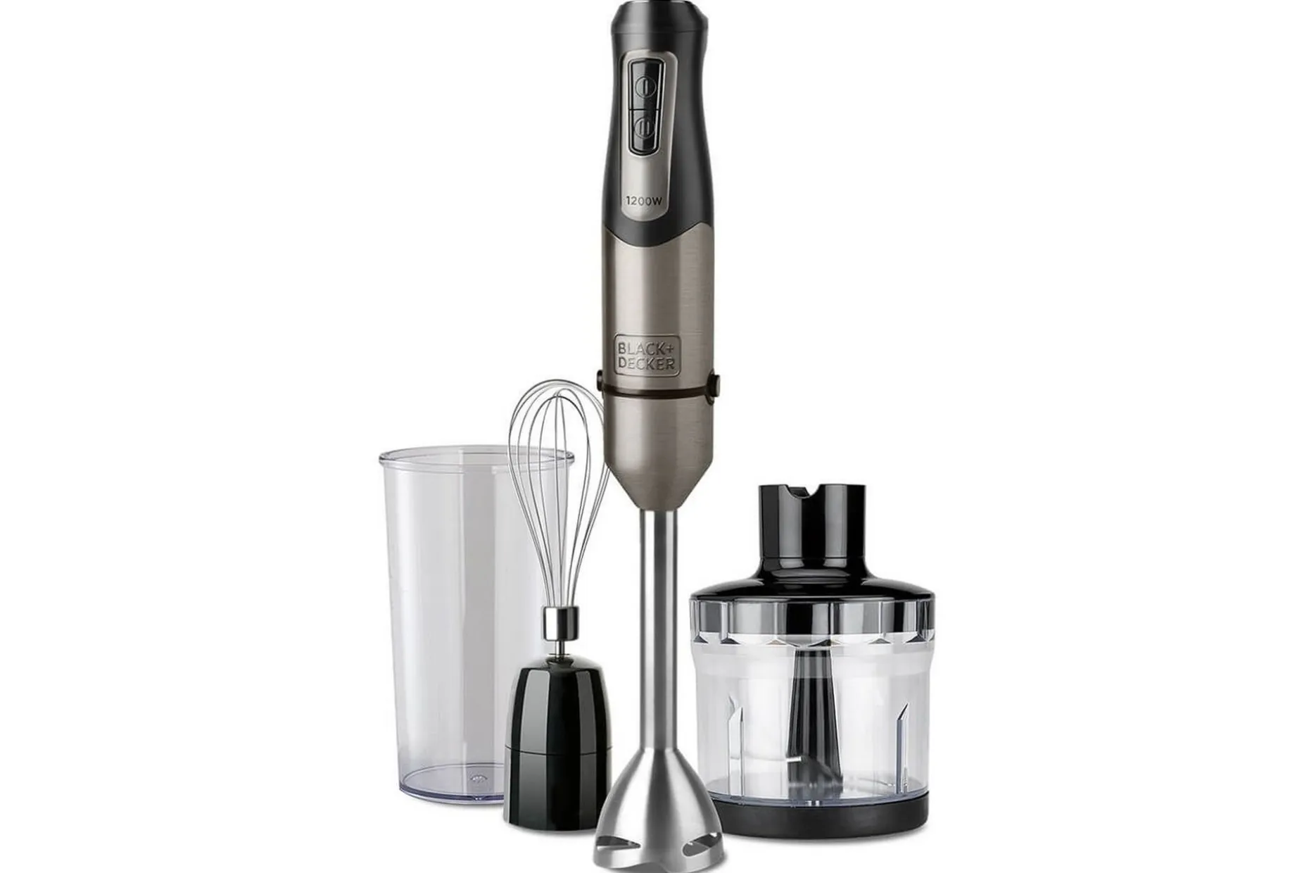 Stavmiksersett Black+Decker Børstet 1200W