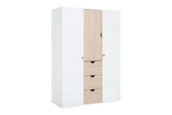STIGE Garderobe Hvit / Tre / Natur