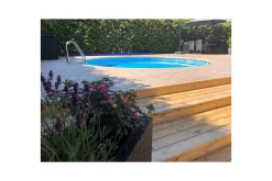 Stålveggspool Planet Pool Premium Rund Ø 3,5 m, Persia Blå, 1,2 m