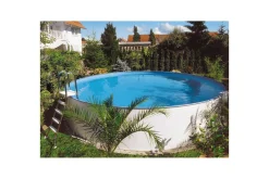 Stålveggspool Planet Pool Premium Rund Ø 3,5 m, Persia Blå, 1,5 m