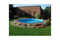 Stålveggspool Planet Pool Premium Rund Ø 3,5 m, Persia Blå, 1,5 m