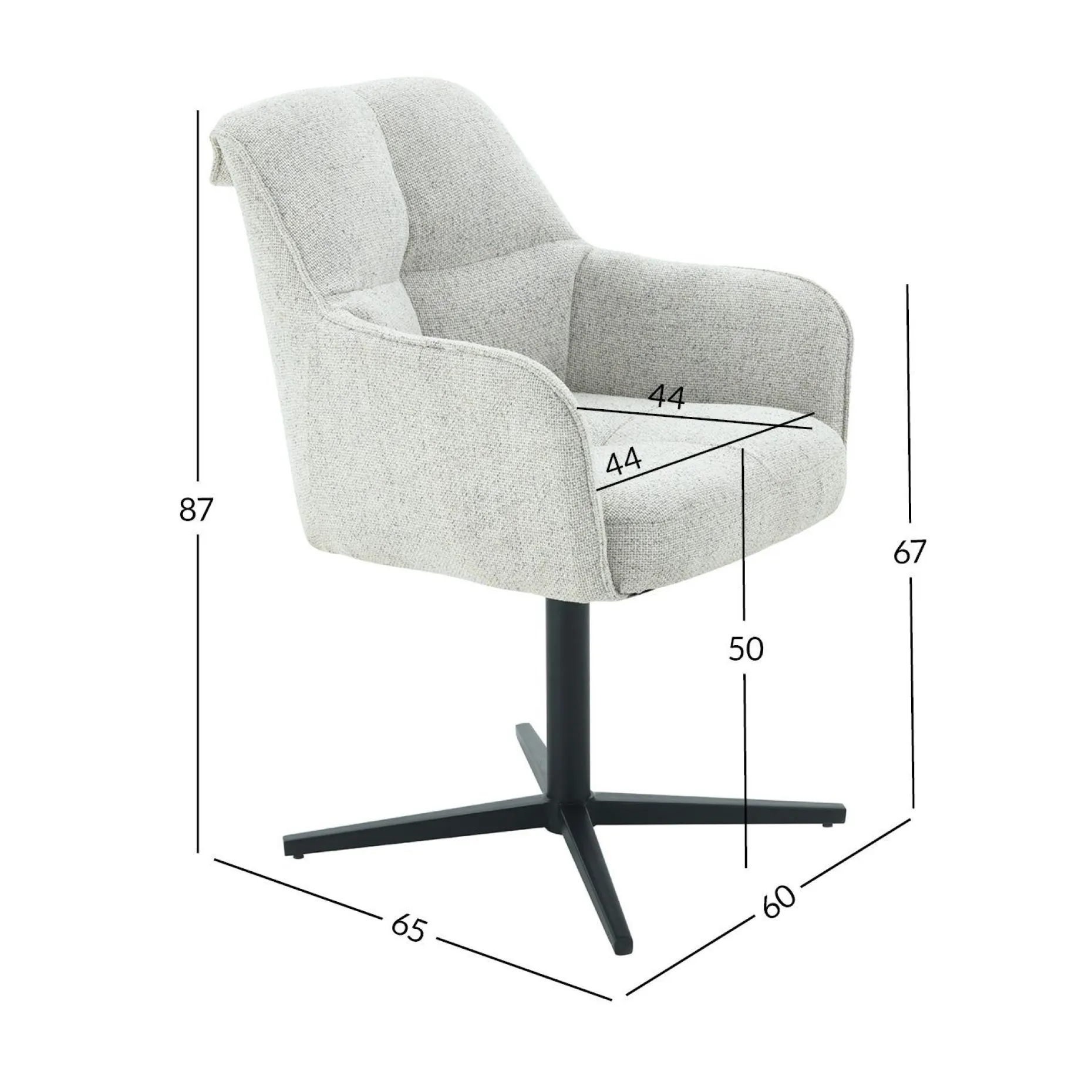 Stol HOME4YOU Beldor Beige