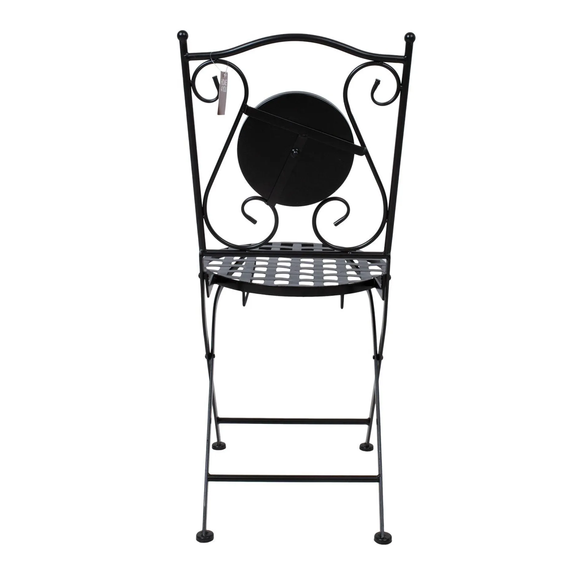 Stol HOME4YOU Checker svart metall