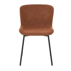 Stol HOME4YOU Manolo Rustbrun bouclé
