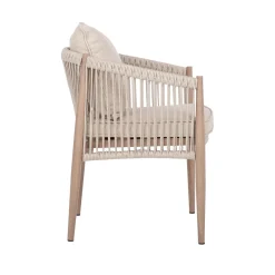 Stol HOME4YOU Medina 62x60x74 cm beige