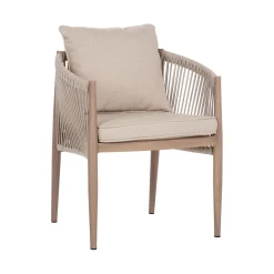 Stol HOME4YOU Medina 62x60x74 cm beige