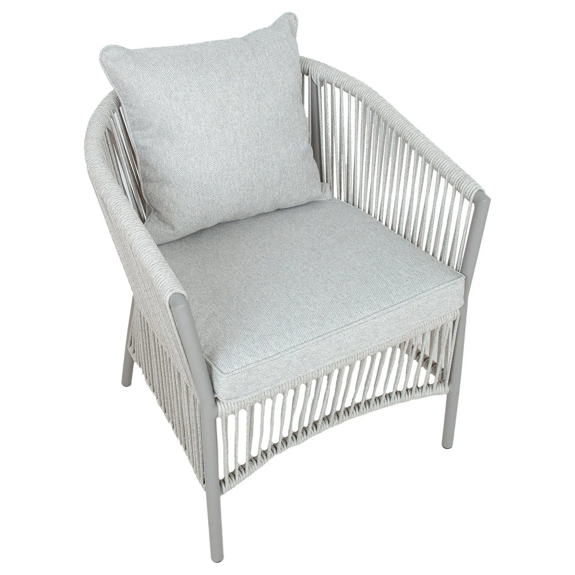 Stol HOME4YOU Silva gråbeige