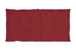 Stolsdynor för trädgården 4 st grå 100x50x3 cm Be Basic Wine red 100x50x3 cm
