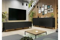 Strontian Möbelset För Vardagsrum Scandinavian Choice Black