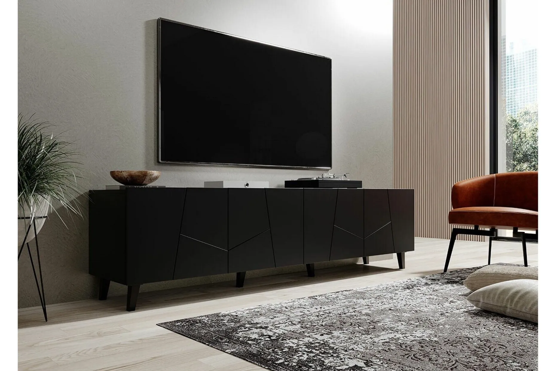 Strontian Tv-skåp 201 cm Scandinavian Choice Black