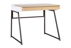 Studious Skrivebord 90 cm med Oppbevaring 2 Skuffer