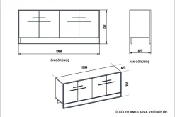 Susia Sidebord 180 cm