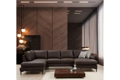 Svanabyn Sofa m. Divan og Sjeselong 4-seter