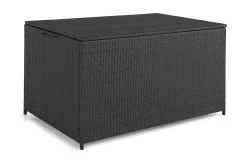 Sydney vanntett puteboks Large for utendørs bruk – Oppbevaringsboks i kunstrotting (B140xD80xH90 cm)