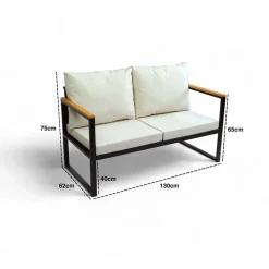 Sylros Hagesofa 130 cm