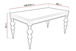 Tabell Forlengningsbart Spisebord 160 cm