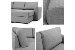 Taberk Sovesofa med Sjeselong og Dobbel Sjeselong 4-seter i Bouclé