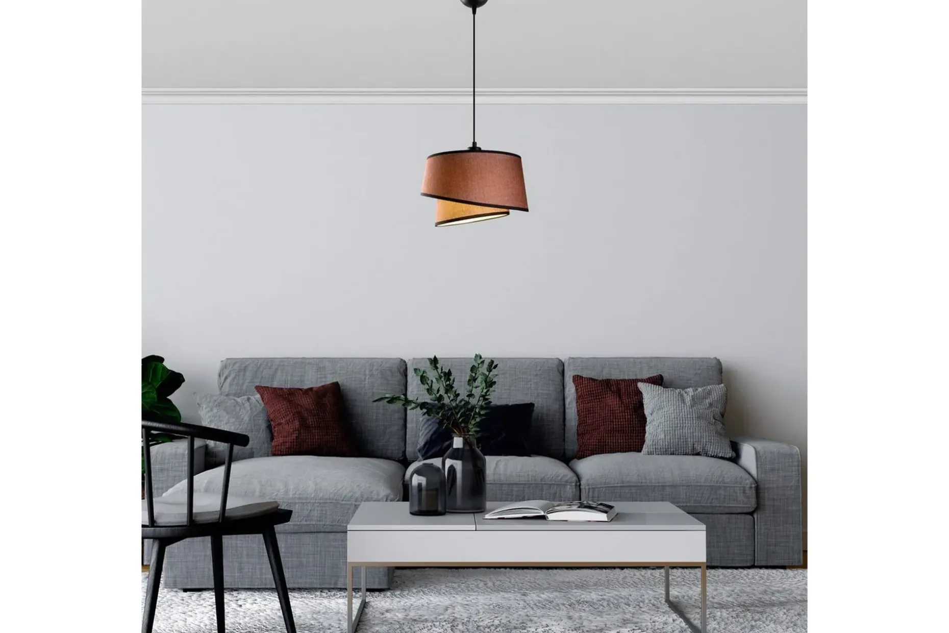 Taklampe Scene Mørk brun