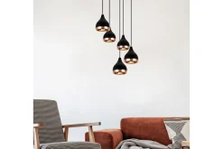 Taklampe Soodne Svart / Kobber